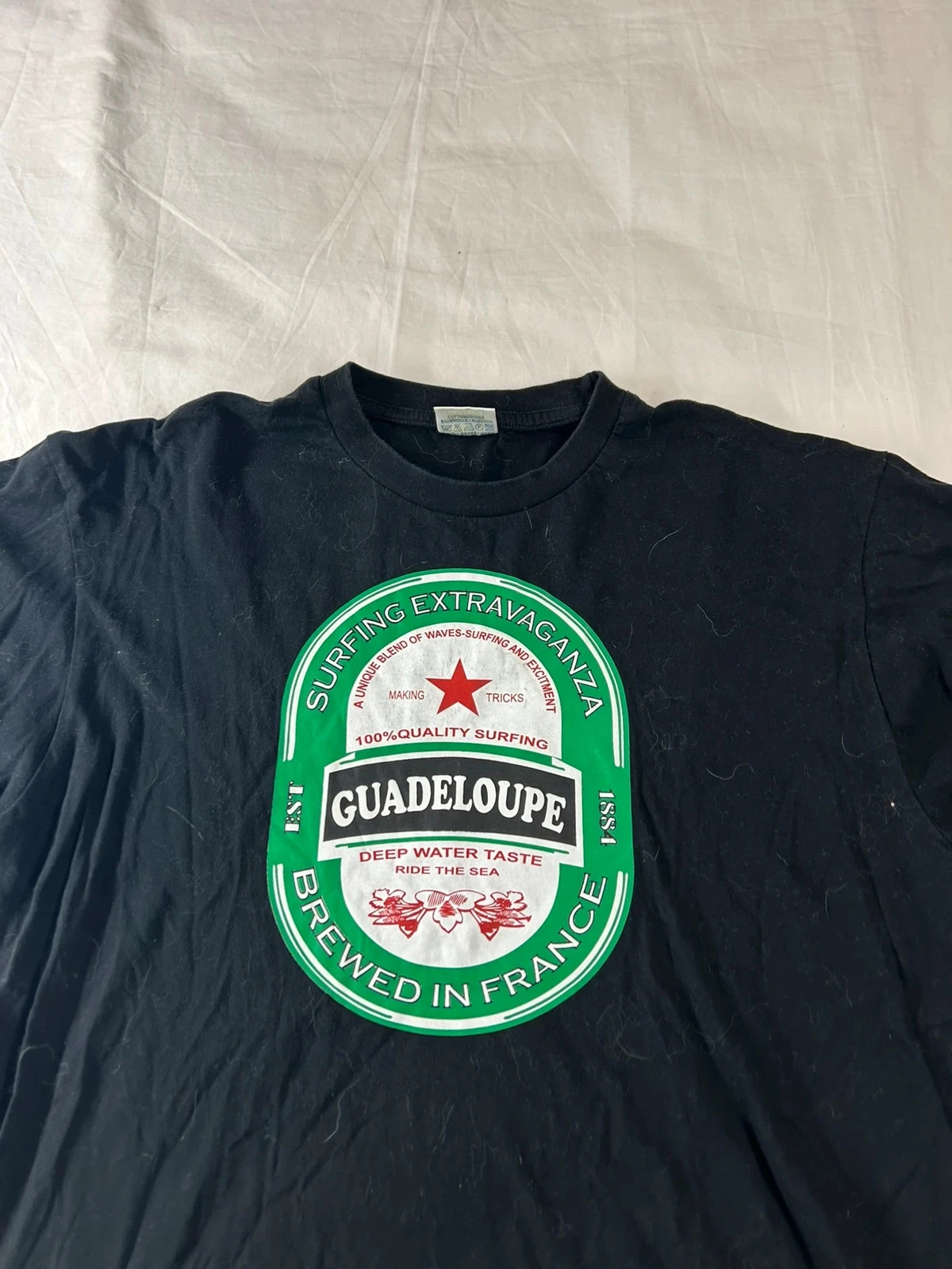 Gedrukt T-shirt heineken guadeloupe Cotton made – photo 4